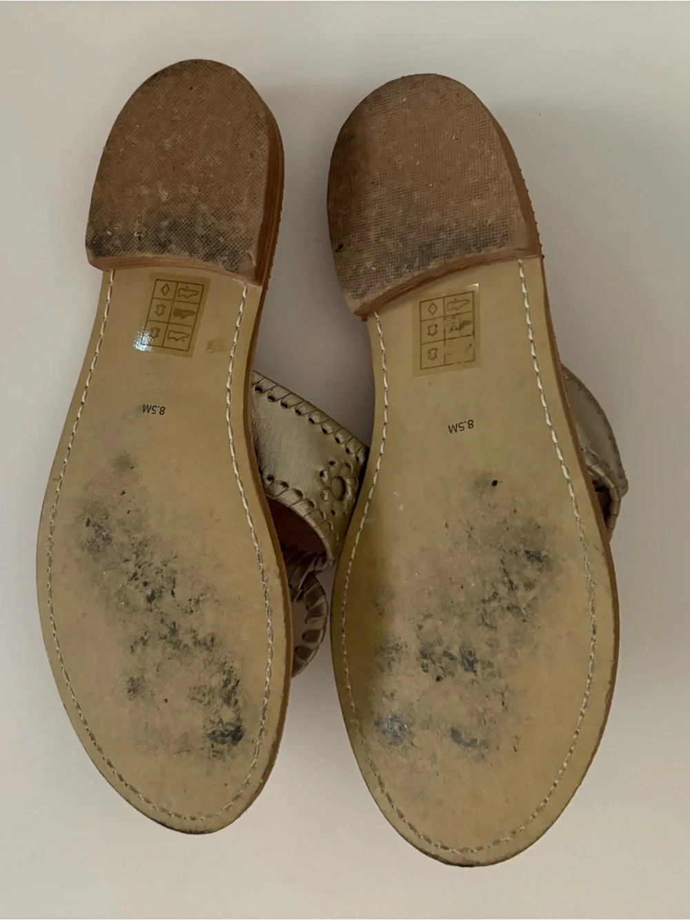 Jack Rogers Jacks Flat Sandals in Platinum